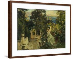 A Garden in Corfu, 1909-John Singer Sargent-Framed Giclee Print