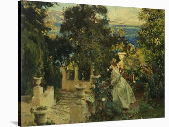 A Garden in Corfu, 1909-John Singer Sargent-Stretched Canvas