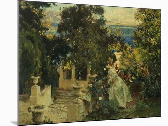 A Garden in Corfu, 1909-John Singer Sargent-Mounted Giclee Print