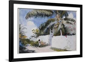 A Garden in Nassau, 1885-Winslow Homer-Framed Premium Giclee Print