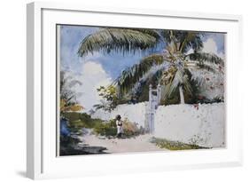 A Garden in Nassau, 1885-Winslow Homer-Framed Giclee Print