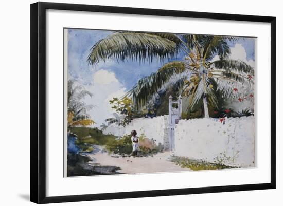 A Garden in Nassau, 1885-Winslow Homer-Framed Giclee Print