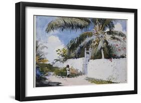 A Garden in Nassau, 1885-Winslow Homer-Framed Giclee Print