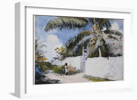 A Garden in Nassau, 1885-Winslow Homer-Framed Giclee Print