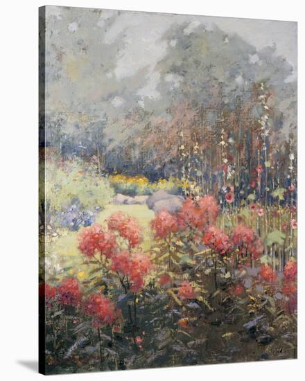 A Garden in September-Bill Reid-Stretched Canvas