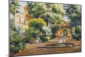 A Garden in Seville-Manuel Garcia Y Rodriguez-Mounted Giclee Print