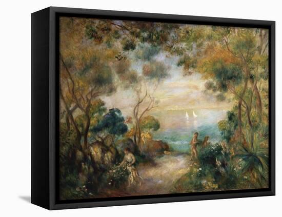 A Garden in Sorrento-Pierre-Auguste Renoir-Framed Stretched Canvas