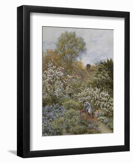 A Garden in Spring-Helen Allingham-Framed Premium Giclee Print