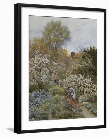 A Garden in Spring-Helen Allingham-Framed Giclee Print