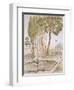 A Garden in Turkey, 19th Century (Chromolith)-A. de Beaumont-Framed Giclee Print