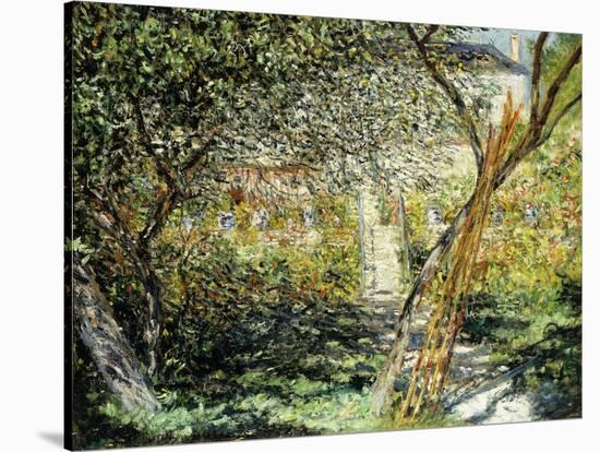 A Garden in Vetheuil; Le Jardin De Vetheuil, 1881-Claude Monet-Stretched Canvas