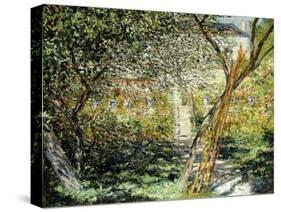 A Garden in Vetheuil; Le Jardin De Vetheuil, 1881-Claude Monet-Stretched Canvas