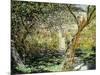 A Garden in Vetheuil-Claude Monet-Mounted Giclee Print