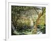 A Garden in Vetheuil-Claude Monet-Framed Giclee Print