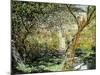 A Garden in Vetheuil-Claude Monet-Mounted Giclee Print