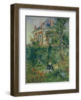 A Garden Nook at Bellevue, 1880-Edouard Manet-Framed Giclee Print