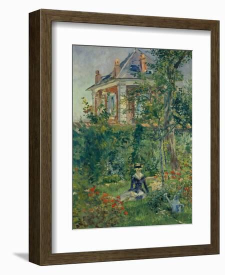 A Garden Nook at Bellevue, 1880-Edouard Manet-Framed Giclee Print