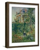 A Garden Nook at Bellevue, 1880-Edouard Manet-Framed Giclee Print