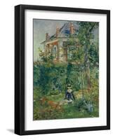 A Garden Nook at Bellevue, 1880-Edouard Manet-Framed Giclee Print