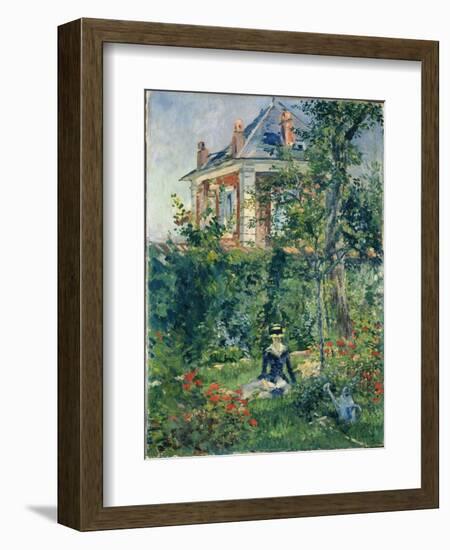 A Garden Nook at Bellevue, 1880-Edouard Manet-Framed Giclee Print