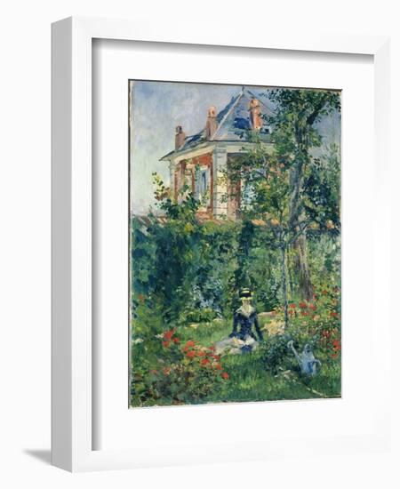 A Garden Nook at Bellevue, 1880-Edouard Manet-Framed Giclee Print