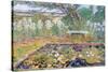 A Garden on Long Island-Childe Hassam-Stretched Canvas