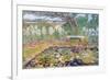 A Garden on Long Island-Childe Hassam-Framed Art Print