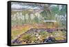 A Garden On Long Island-Childe Hassam-Framed Stretched Canvas