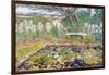 A Garden On Long Island-Childe Hassam-Framed Art Print