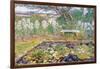 A Garden On Long Island-Childe Hassam-Framed Art Print