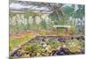 A Garden On Long Island-Childe Hassam-Mounted Art Print