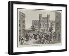 A Garden Party at the Tower of London-Melton Prior-Framed Giclee Print