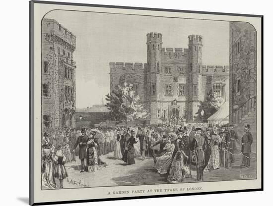 A Garden Party at the Tower of London-Melton Prior-Mounted Giclee Print