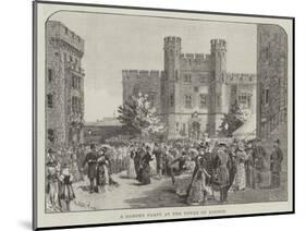 A Garden Party at the Tower of London-Melton Prior-Mounted Giclee Print