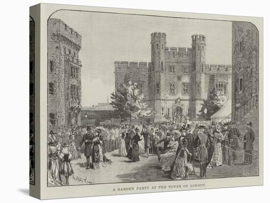 A Garden Party at the Tower of London-Melton Prior-Stretched Canvas