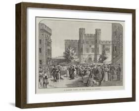 A Garden Party at the Tower of London-Melton Prior-Framed Premium Giclee Print