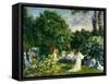 A Garden Party, C.1890-99-Philip Leslie Hale-Framed Stretched Canvas