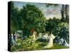 A Garden Party, C.1890-99-Philip Leslie Hale-Stretched Canvas