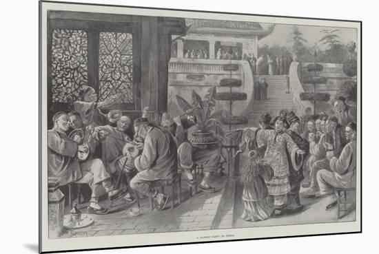 A Garden Party in China-Paul Frenzeny-Mounted Giclee Print