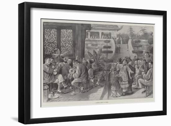 A Garden Party in China-Paul Frenzeny-Framed Giclee Print