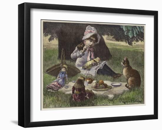 A Garden Party-null-Framed Giclee Print