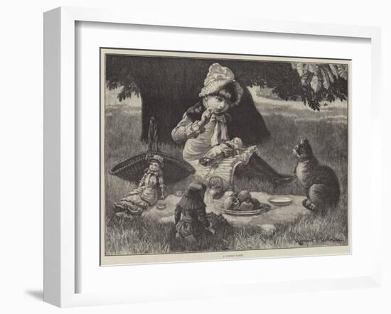 A Garden Party-null-Framed Giclee Print