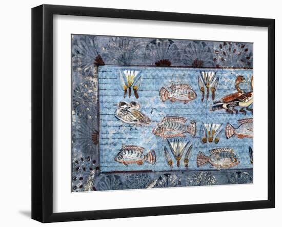 A Garden Pool; Fragment of a Wall Painting from the Tomb of Nebamun-null-Framed Giclee Print