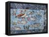 A Garden Pool; Fragment of a Wall Painting from the Tomb of Nebamun-null-Framed Stretched Canvas