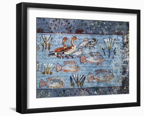 A Garden Pool; Fragment of a Wall Painting from the Tomb of Nebamun-null-Framed Giclee Print