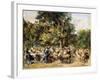 A Garden Restaurant on the River Havel; Gartenlokal an Der Havel, 1933-Max Liebermann-Framed Giclee Print