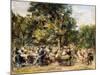 A Garden Restaurant on the River Havel; Gartenlokal an Der Havel, 1933-Max Liebermann-Mounted Giclee Print