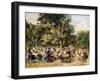 A Garden Restaurant on the River Havel; Gartenlokal an Der Havel, 1933-Max Liebermann-Framed Giclee Print