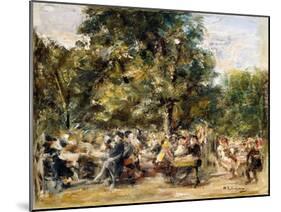 A Garden Restaurant on the River Havel; Gartenlokal an Der Havel, 1933-Max Liebermann-Mounted Giclee Print