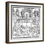 A Garden Scene, from 'Hypnerotomachia Poliphili' Attributed to Francesco Colonna (C.1432-1527)-Italian-Framed Giclee Print